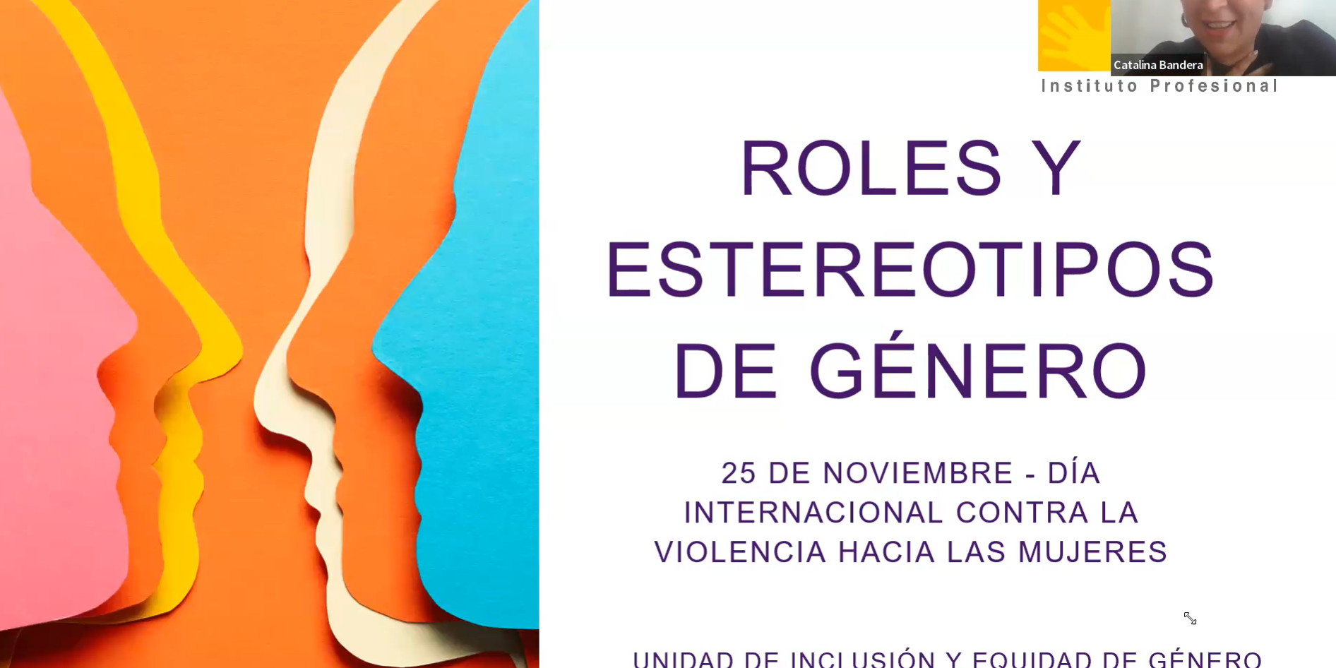 Foto portana noticia charla esterotipos de género